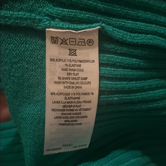 French Connection Teal Green Turtleneck Sweater - Picture 5 of 5